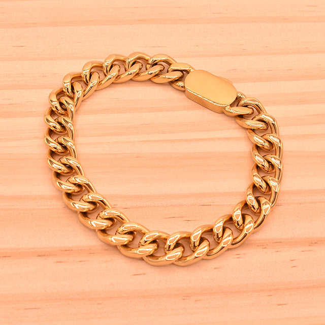 Pulsera de Eslabones Dorados Clásica