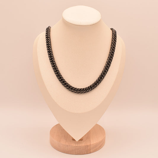 Collar Cadena Eslabones Oscuros