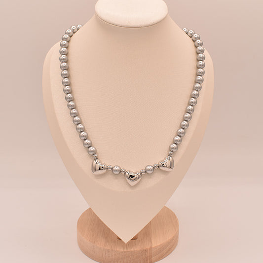 Collar Corazones Brillantes