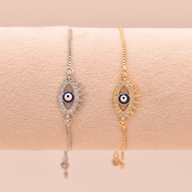 Pulsera Ojo Turco Brillante Ajustable