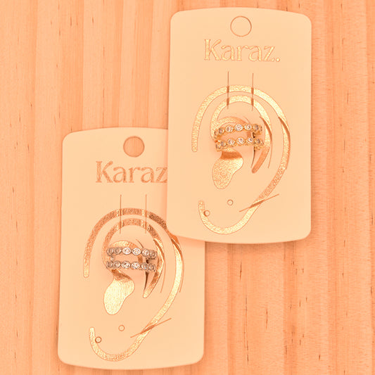 Earcuff Doble Fila Brillantes