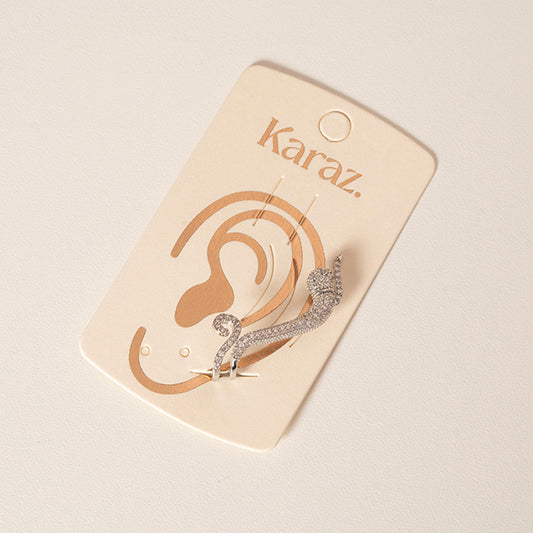 Ear Cuff Brillante Curvo