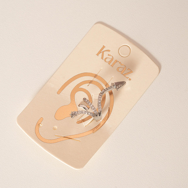 Earcuff Brillante con Diseño de Flecha