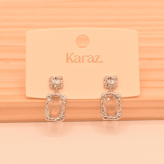 Aretes Colgantes Elegancia Cristalina