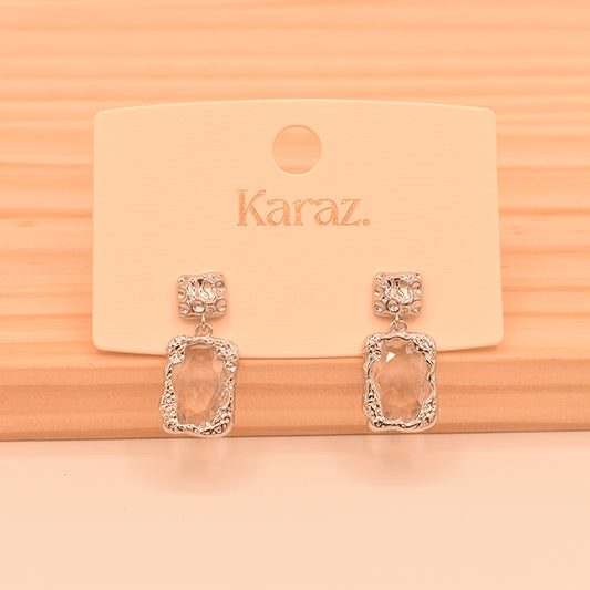 Aretes Colgantes Elegancia Cristalina