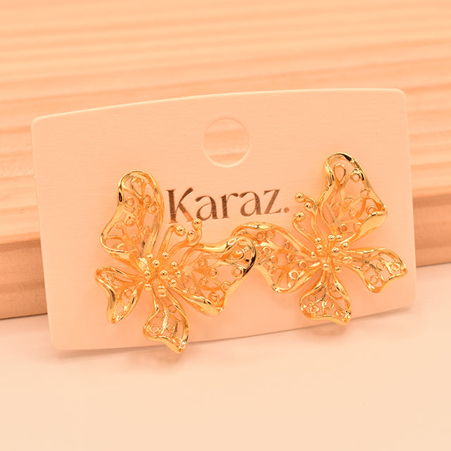 Aretes Mariposa Filigrana Dorados