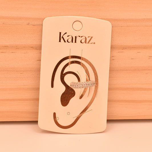 Earcuff Doble Fila Brillante