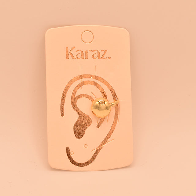 Earcuff Esfera Dorada Karaz.