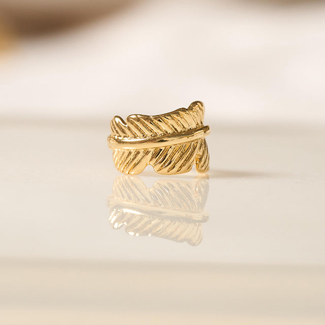 Earcuff Pluma Dorada
