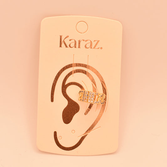 Earcuff Cadena Brillante Dorado