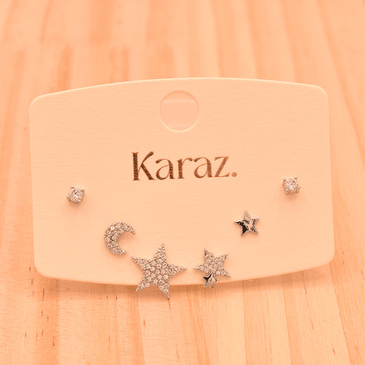 Set de Pendientes Topo Celestial