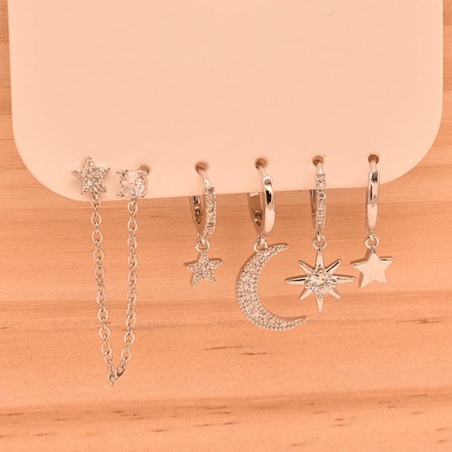 Set de Pendientes 'TOPO SET' - Brillo Celestial