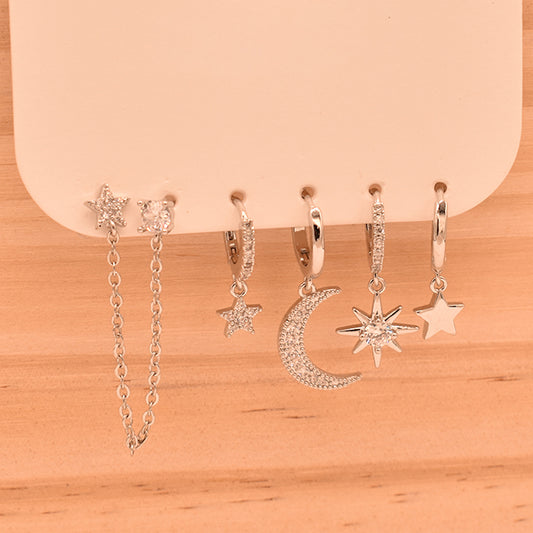 Set de Pendientes 'TOPO SET' - Brillo Celestial