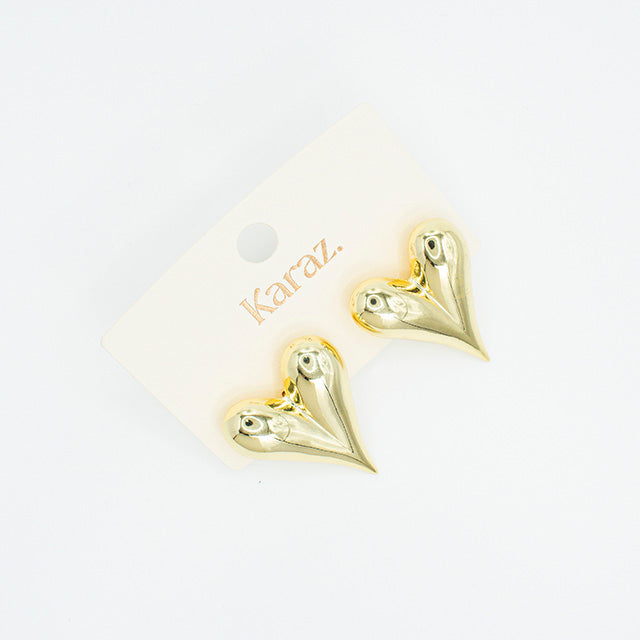 Pendientes Corazón Dorado Karaz