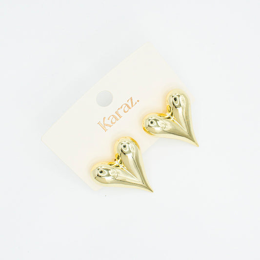 Pendientes Corazón Dorado Karaz