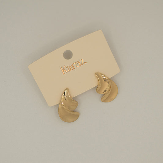 Aretes Ondas Doradas Karaz.
