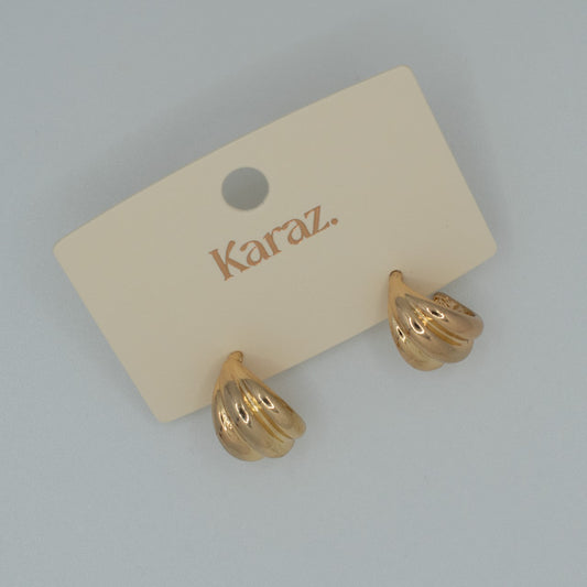 Aretes Mini Croissant Dorados