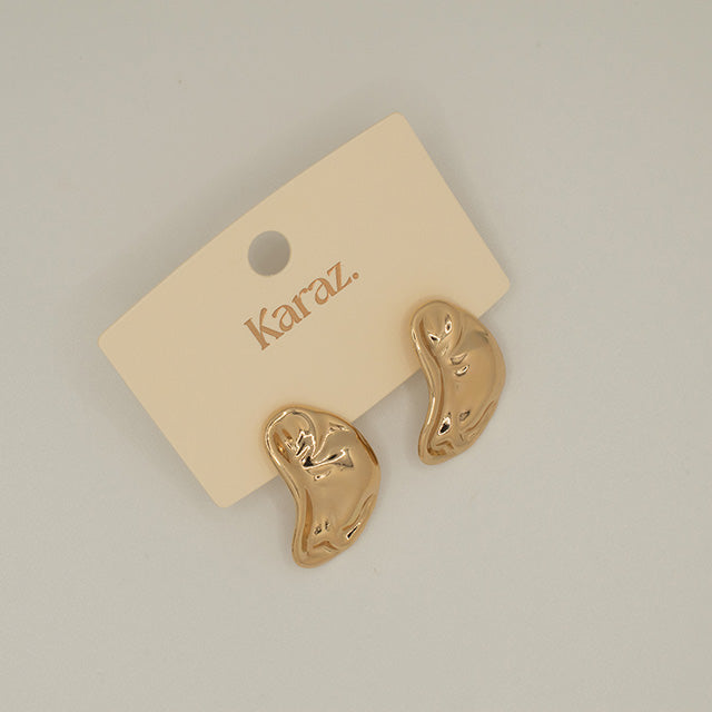 Aretes Fluidos Dorados