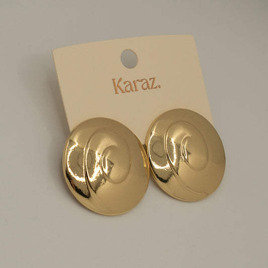 Aretes Espiral Dorados Karaz