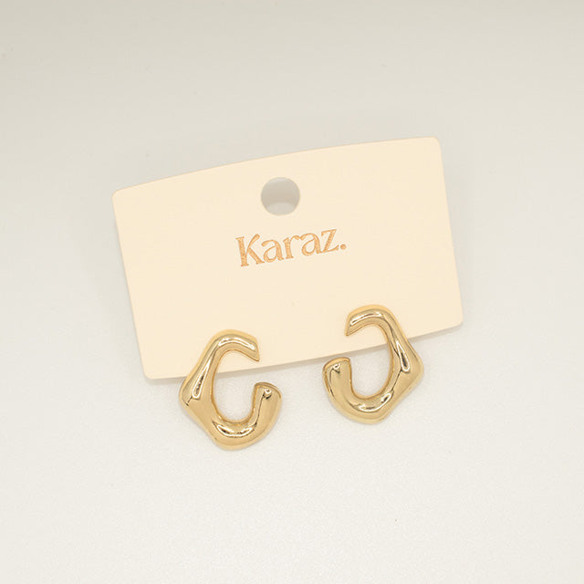 Pendientes Irregulares Dorados Karaz