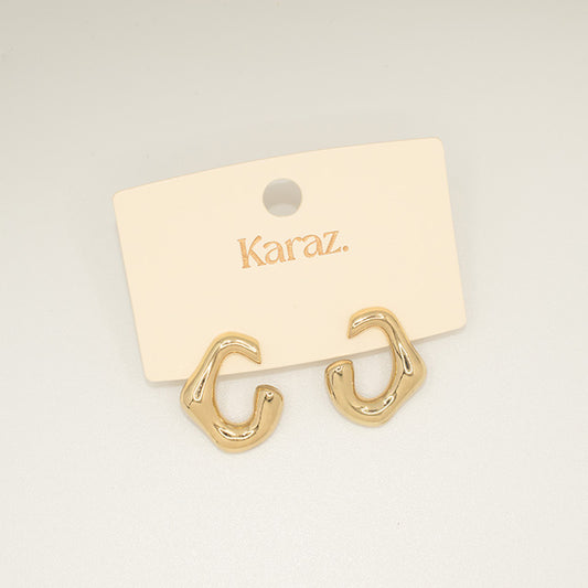 Pendientes Irregulares Dorados Karaz