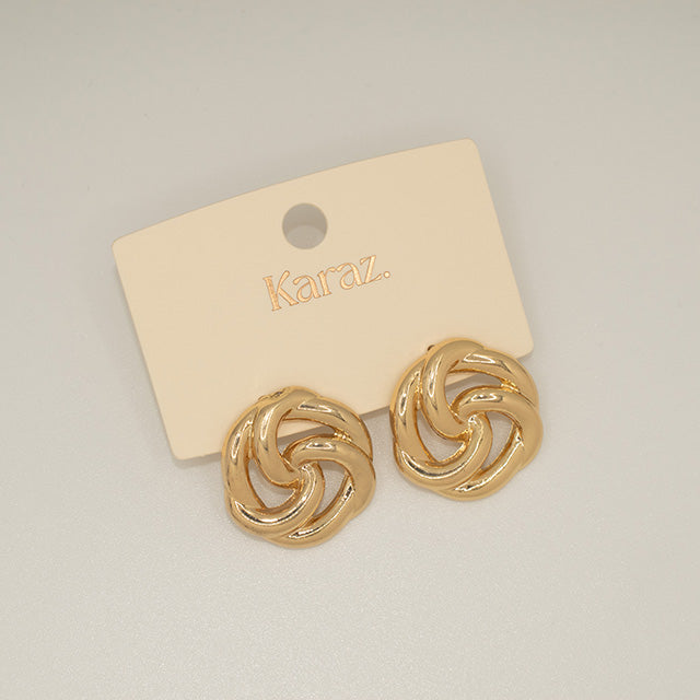 Aretes Espiral Dorada