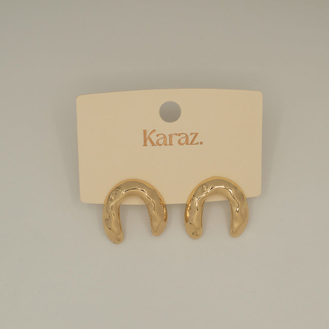 Aretes Dorados Irregulares 'Aura'