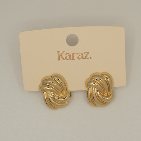 Aretes Nudo Elegante Dorados