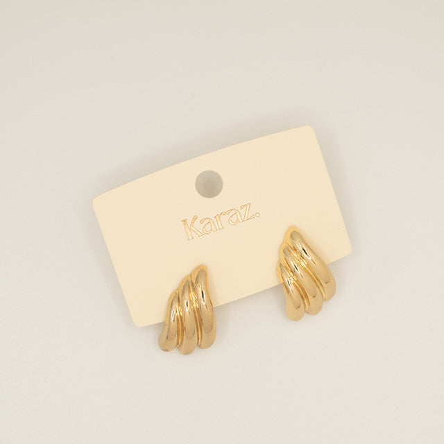 Pendientes Ondas Doradas