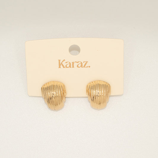 Pendientes Aro Chunky Texturizados Dorados