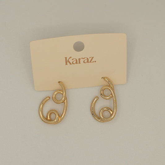 Aretes Espiral Dorado