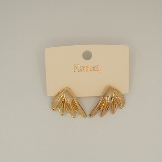 Aretes Hojas Doradas: Elegancia Alada