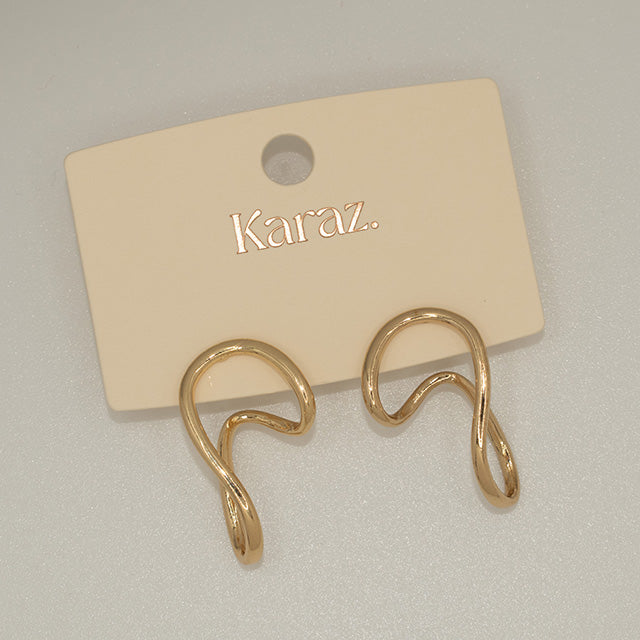 Pendientes Curvas Doradas | Elegancia Fluida