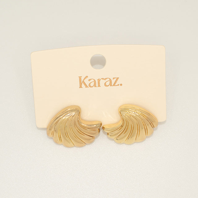 Aretes Concha Dorada