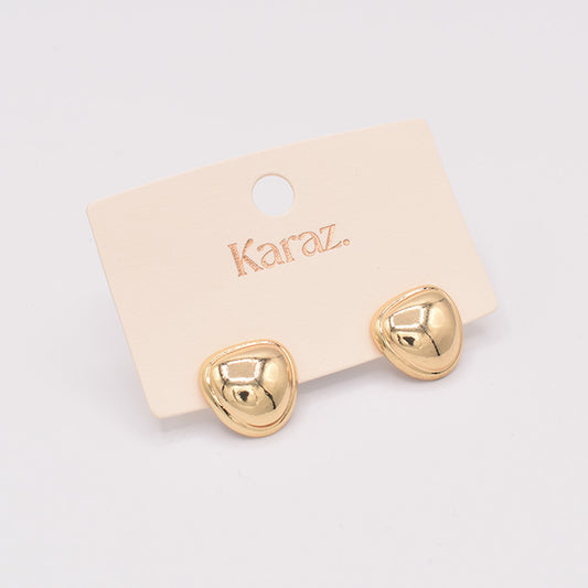 Pendientes Dorados Forma Orgánica