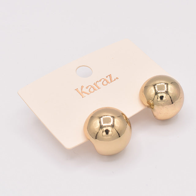 Pendientes Esfera Dorada Minimalista