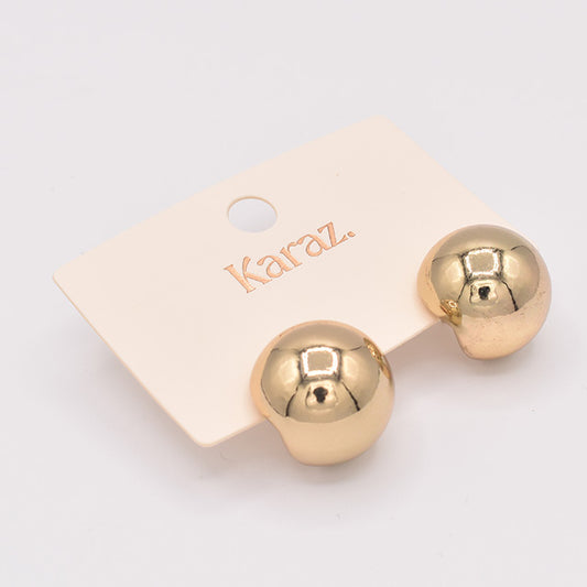 Pendientes Esfera Dorada Minimalista