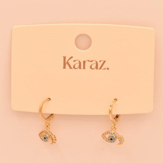 Pendientes Ojo Turco Dorados | Protección y Estilo