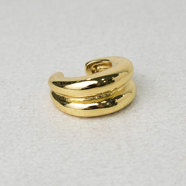 Ear Cuff Doble Banda Dorado