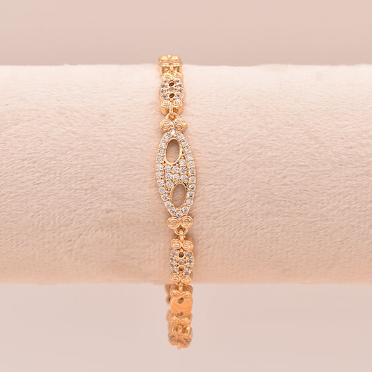 Pulsera Elegante de Eslabones Brillantes