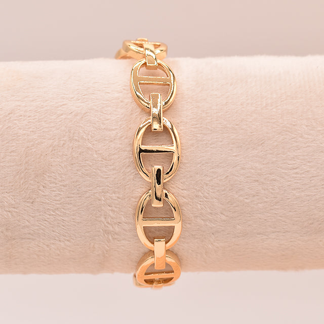 Pulsera Eslabones Marineros Dorada