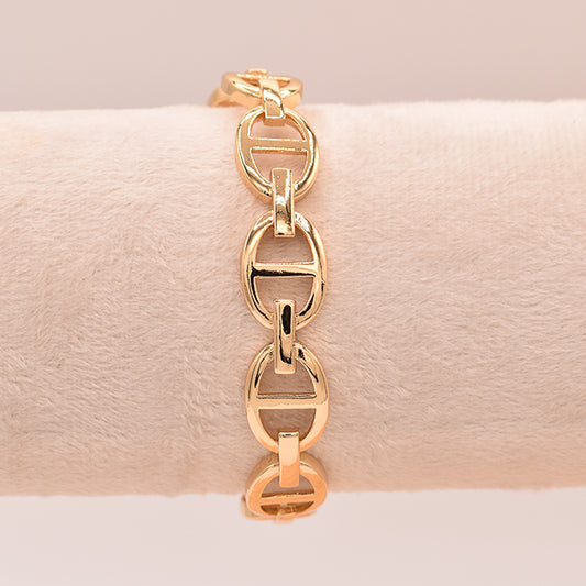 Pulsera Eslabones Marineros Dorada