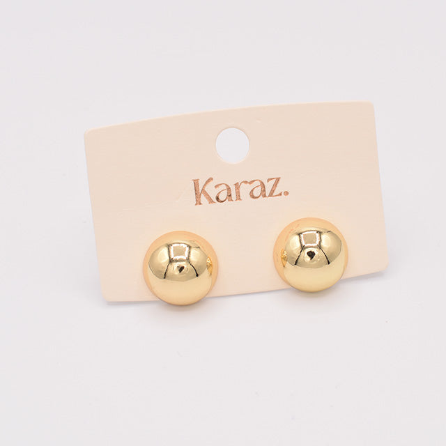 Pendientes Esfera Dorada Karaz