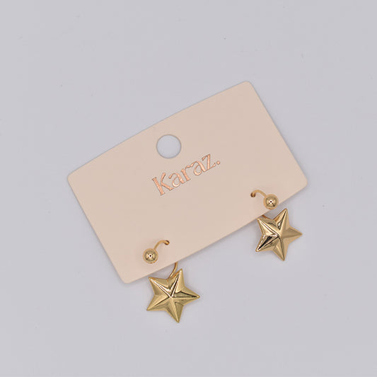 Pendientes Estrella Dorada Karaz
