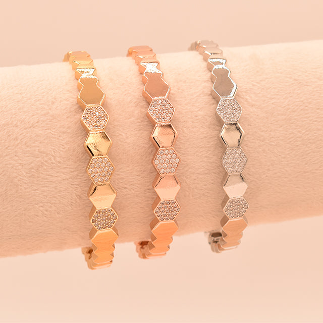 Pulsera Panal Brillante