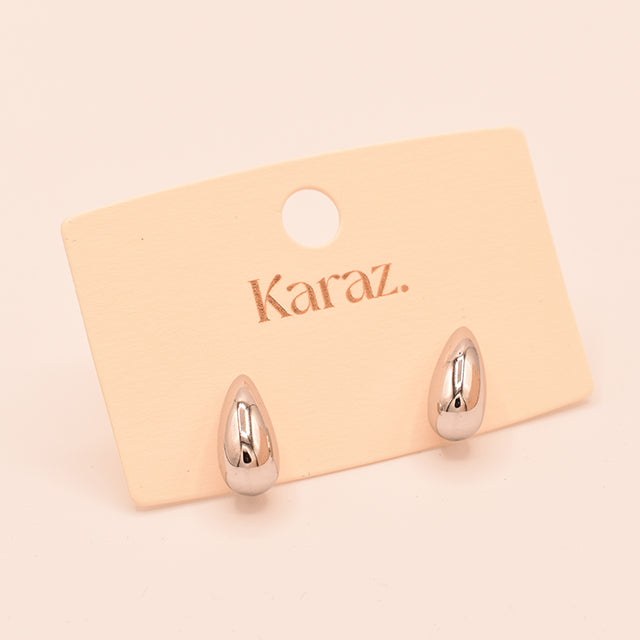 Pendientes Gota Minimalista Plata