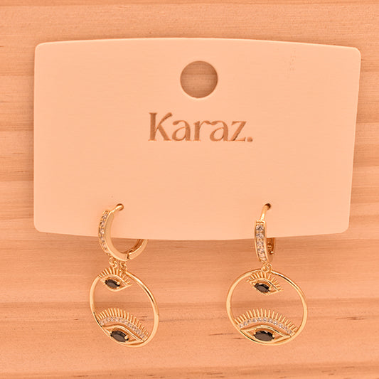 Aretes Ojo Místico Dorado