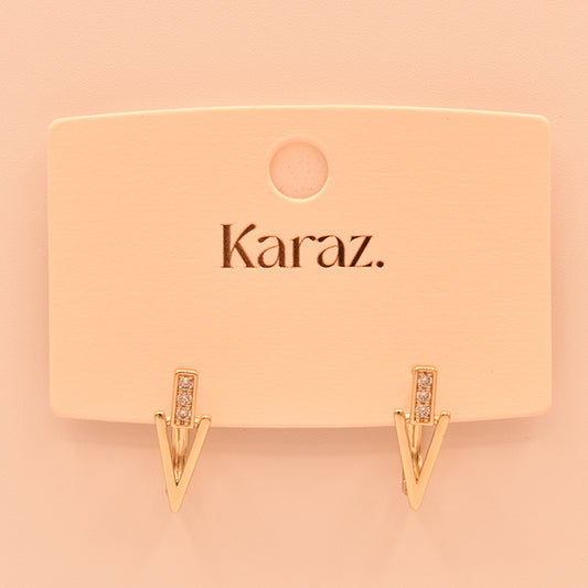 Aretes V Brillantes Karaz