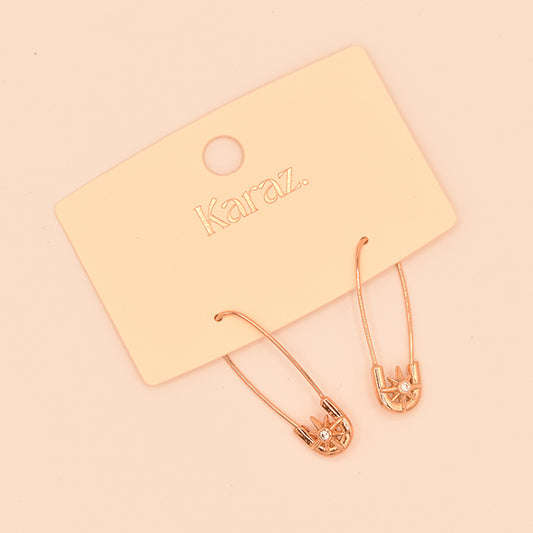 Pendientes Imperdible Estrella Brillante