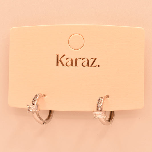 Aros Elegantes con Cristales Brillantes
